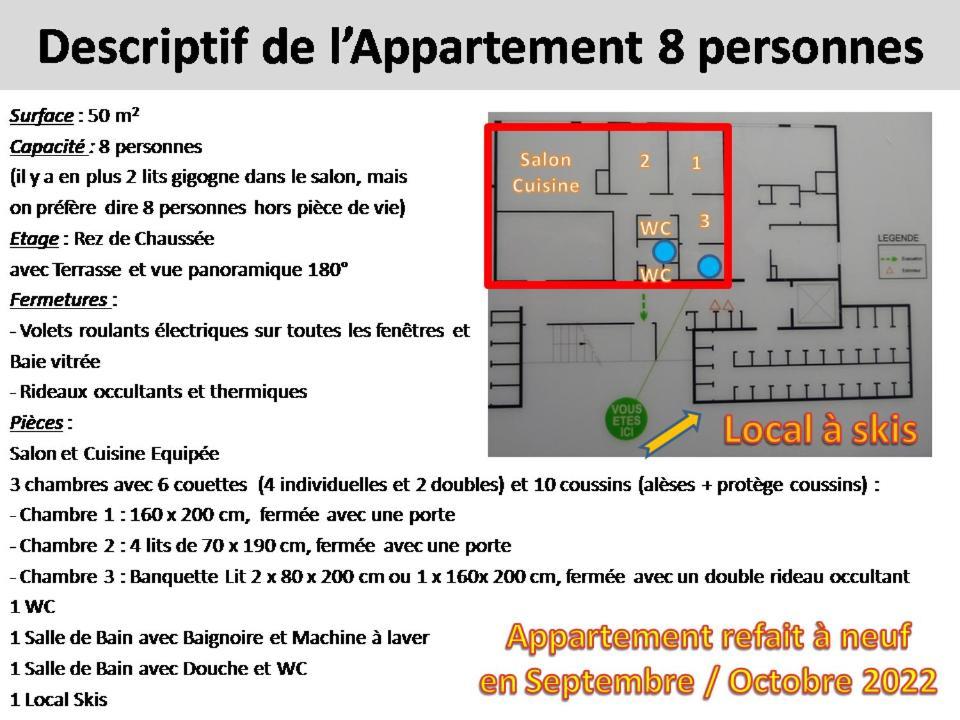 Appartement 8-10 Personnes Superdevoluy Hautes Alpes Rez De Chaussee Vue Panoramique 3 Chambres Saint-Étienne-en-Dévoluy Eksteriør bilde