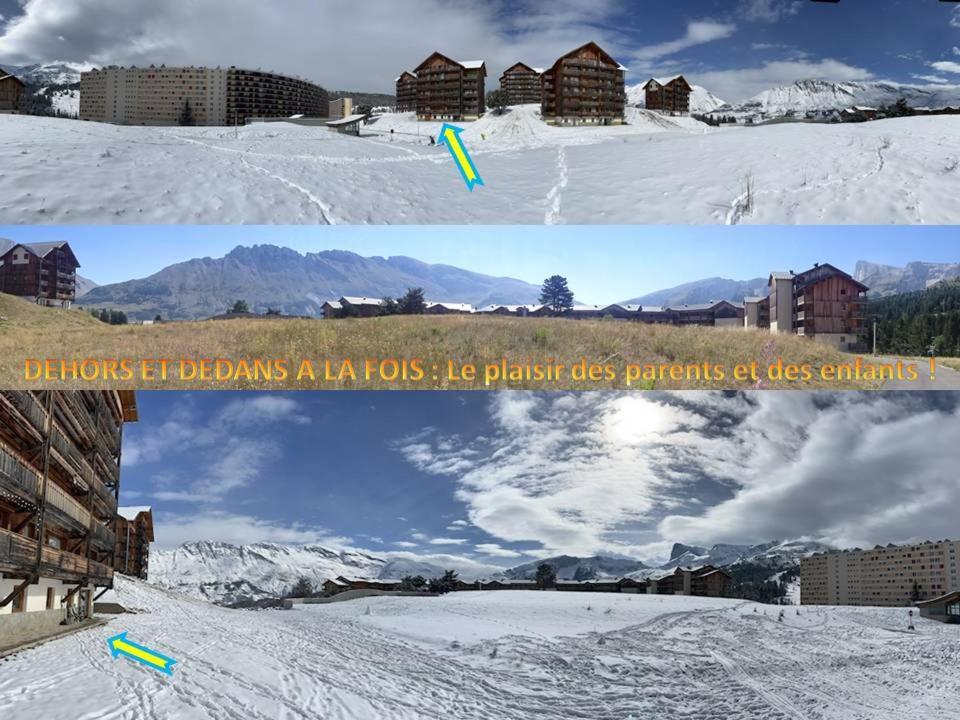 Appartement 8-10 Personnes Superdevoluy Hautes Alpes Rez De Chaussee Vue Panoramique 3 Chambres Saint-Étienne-en-Dévoluy Eksteriør bilde