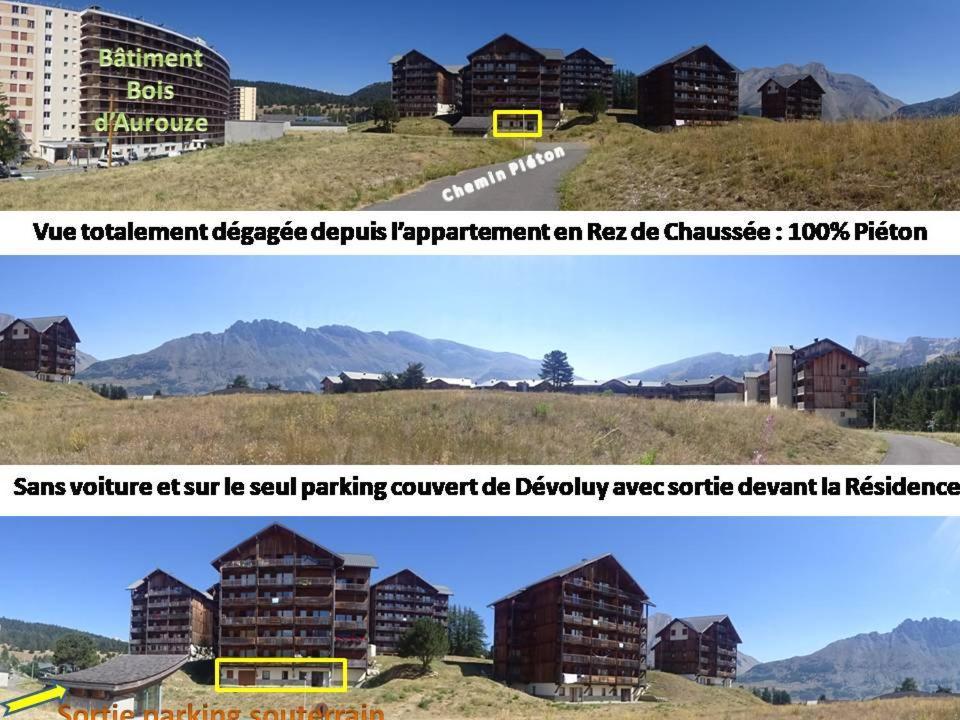 Appartement 8-10 Personnes Superdevoluy Hautes Alpes Rez De Chaussee Vue Panoramique 3 Chambres Saint-Étienne-en-Dévoluy Eksteriør bilde